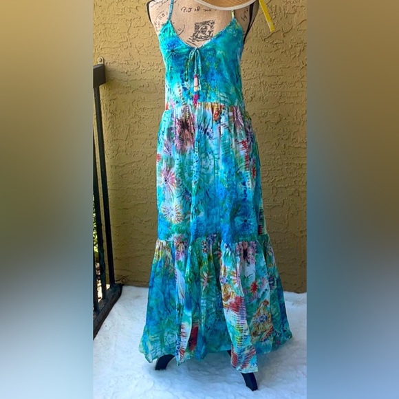 True Destination Maxi beach dress size Large can fit 10-12 womens - Picture 9 of 10